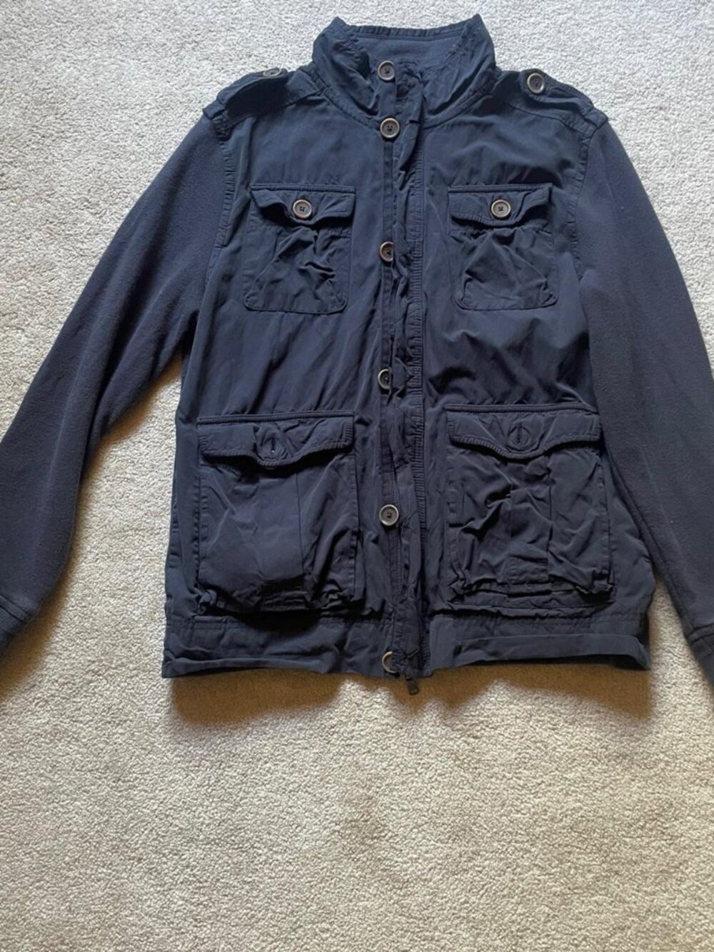 Women's Black and Navy Jacket